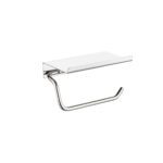 PORTE-ROULEAU AVEC ETAGERE CHROMÉE CAPRI