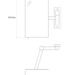 miroir carré épais