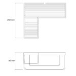 Porte-savon/porte-éponge d’angle