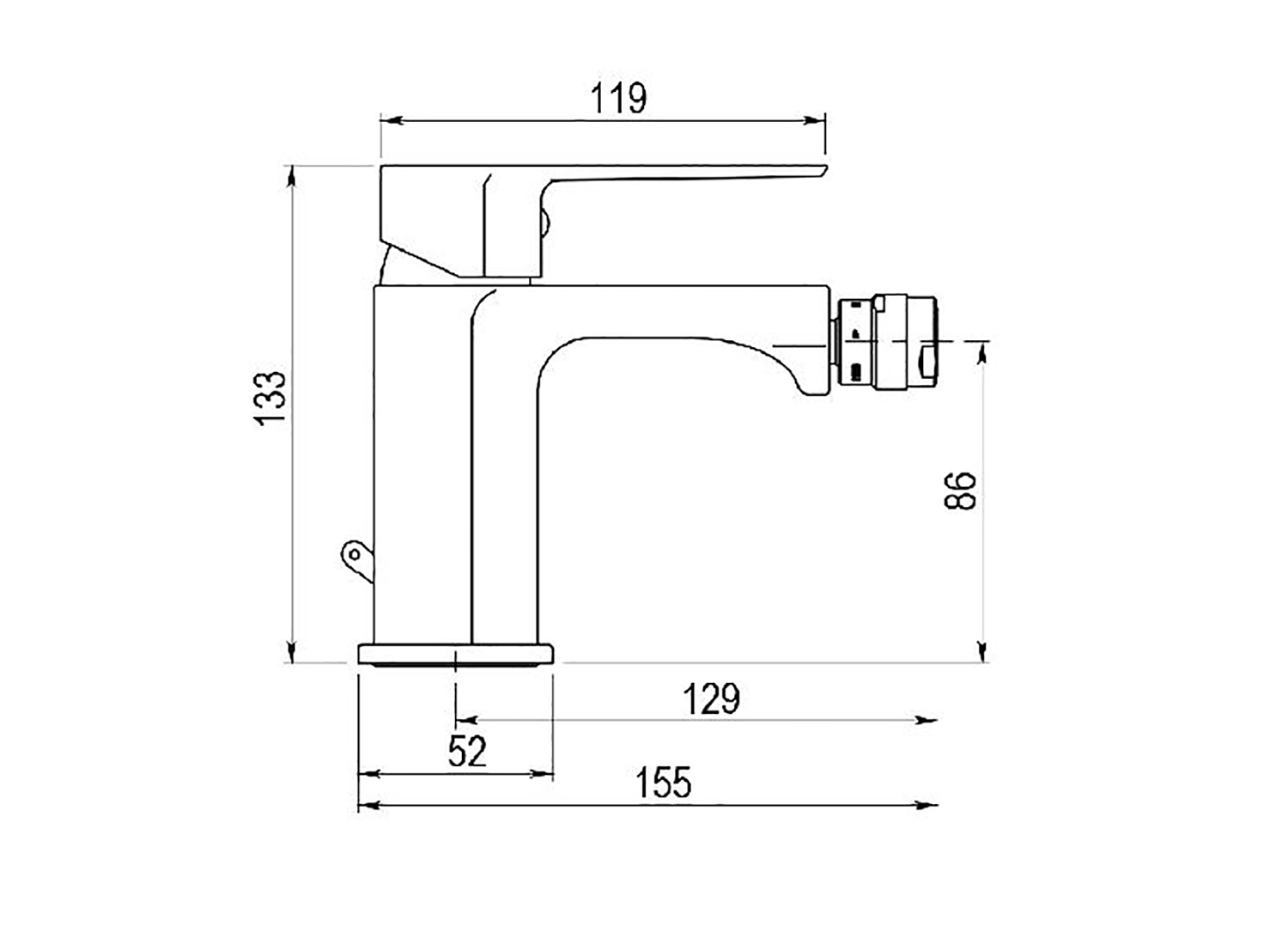 Robinet de bidet AURA