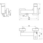 Robinet de douche en bloc