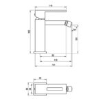 Robinet de bidet Verrouillable