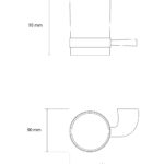 Gobelet-porteur incurvé