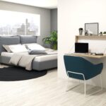 bureau mural rabattable