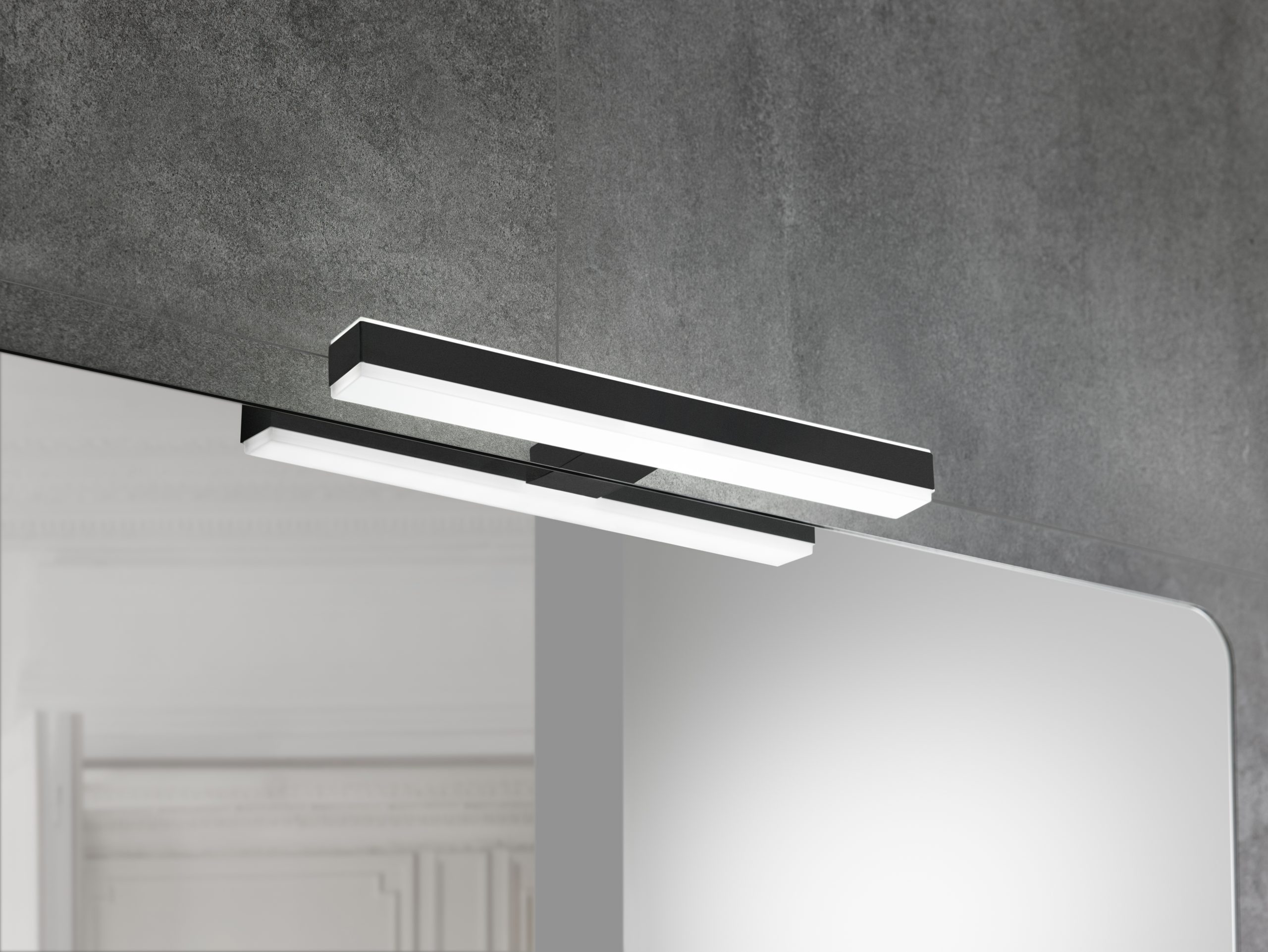 Applique murale LED noire Aurora