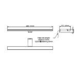 Applique murale LED noire Nereida