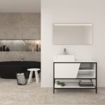 Pack Iron Rennes avec lavabo et miroir LED
