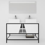 Pack Iron Rennes avec lavabo et miroir LED