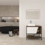 Pack Iron Rennes con lavabo y espejo led