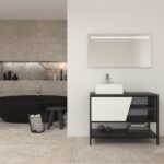 Pack Iron Rennes con lavabo y espejo led