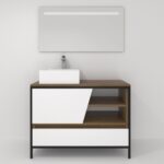 Pack Iron Rennes Plus avec lavabo et miroir LED
