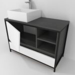 Pack Iron Rennes Plus avec lavabo et miroir LED