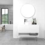 Pack Lille con lavabo sobreencimera y espejo led circular