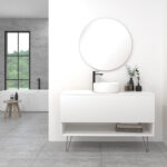 Pack Lille con lavabo sobreencimera y espejo led circular