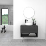 Pack Lille con lavabo sobreencimera y espejo led circular