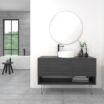 Pack Lille con lavabo sobreencimera y espejo led circular