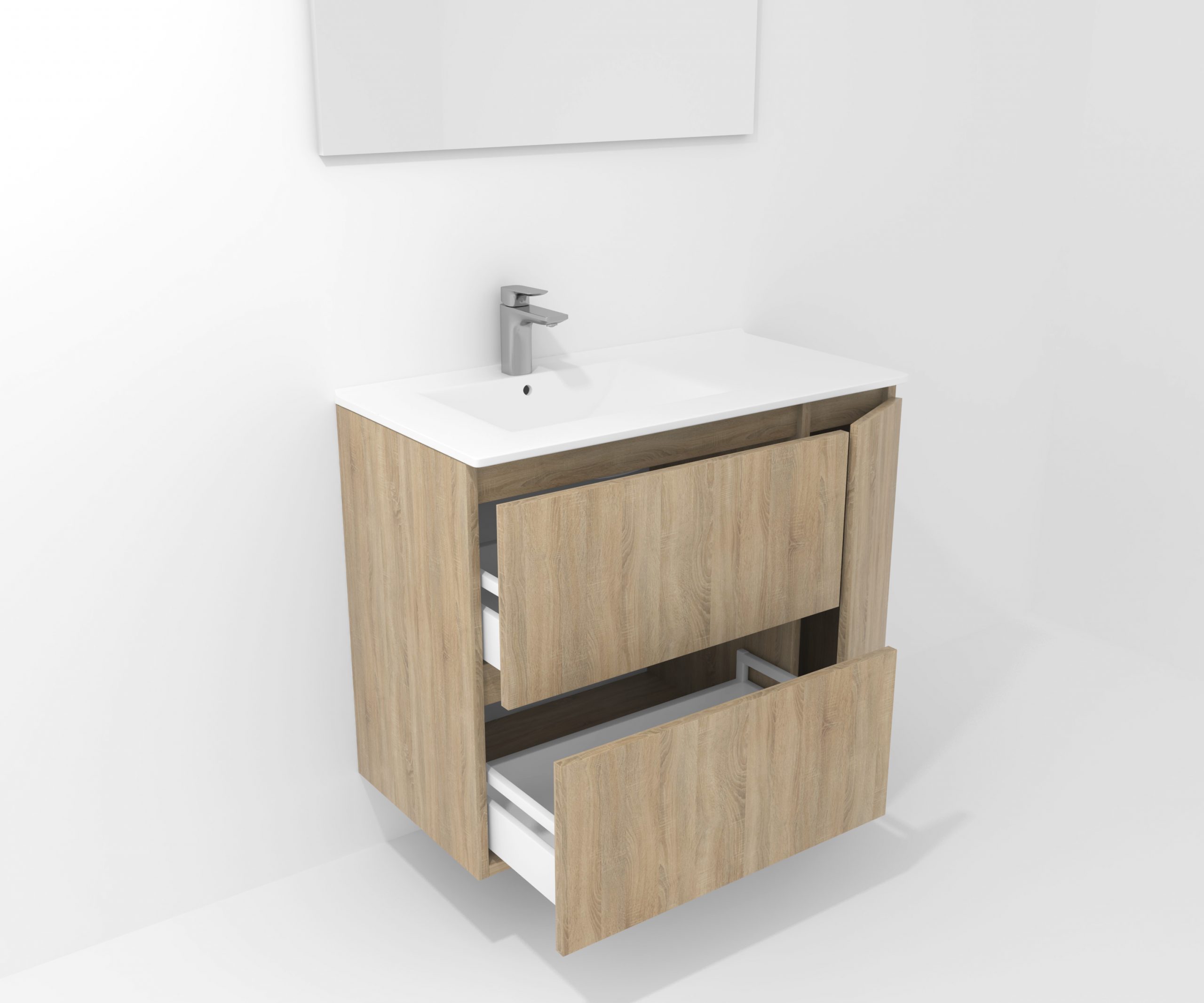 Pack Montpellier avec miroir LED et lavabo