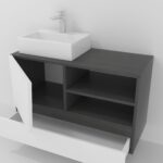 Pack Rennes Plus avec lavabo et miroir LED