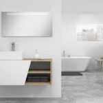 Pack Rennes avec lavabo et miroir LED