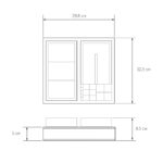 Kit d&rsquo;accessoires pour l&rsquo;organisation des cosmétiques + plateau multifonction + boîte de rangement