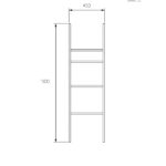 Toallero estructura H