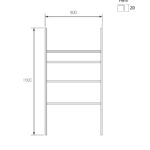 Toallero estructura H