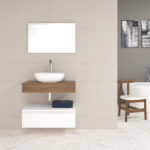 Pack Córcega con lavabo sobreencimera y espejo LED