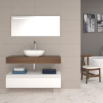 Pack Córcega con lavabo sobreencimera y espejo LED