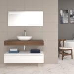 Pack Córcega con lavabo sobreencimera y espejo LED