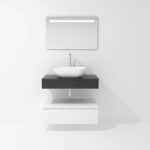 Pack Córcega con lavabo sobreencimera y espejo LED