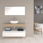 Pack Córcega con lavabo sobreencimera y espejo LED
