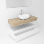 Pack Córcega con lavabo sobreencimera y espejo LED