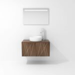 Pack Paimport avec vasque à poser et miroir LED