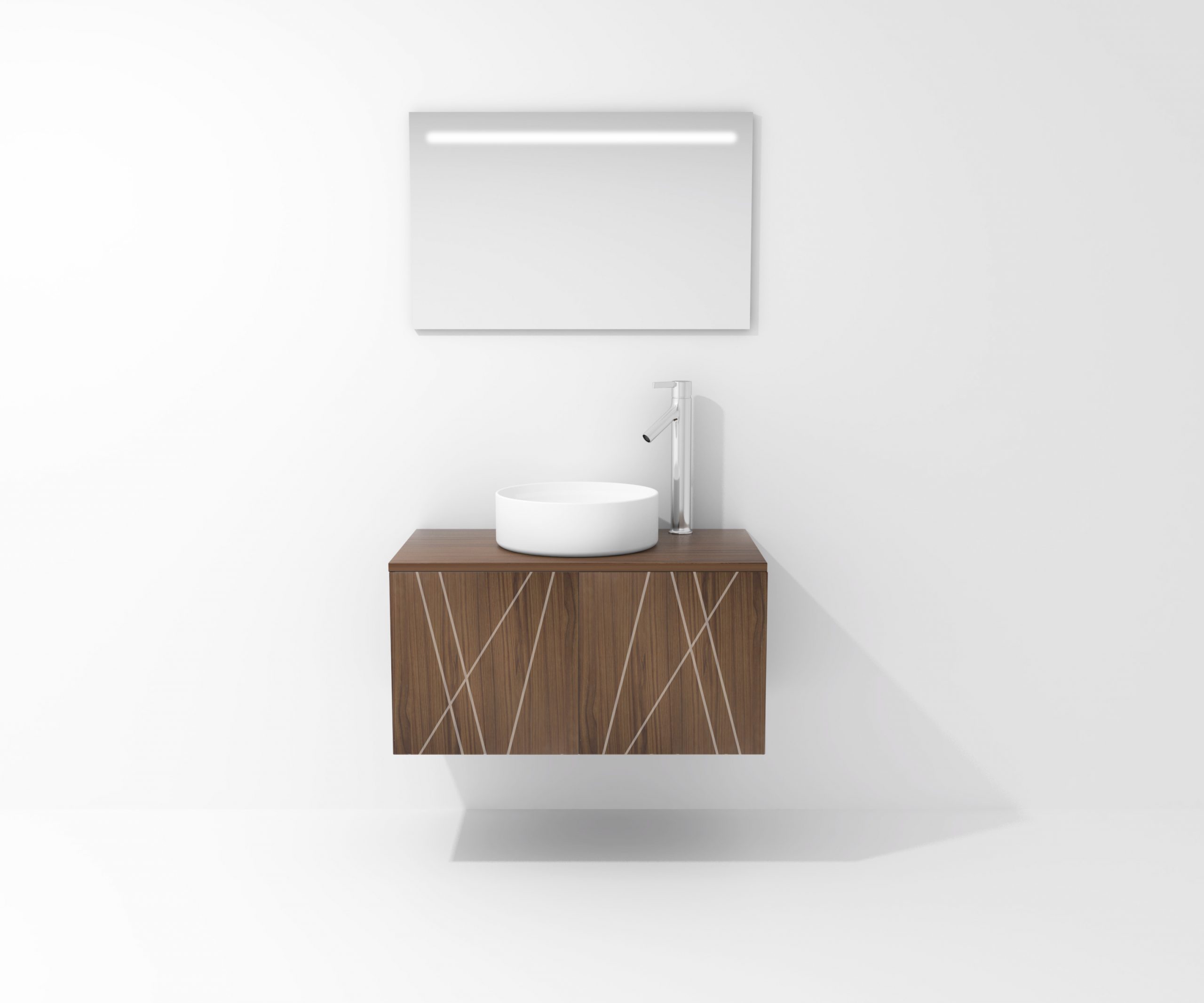 Pack Paimport avec vasque à poser et miroir LED