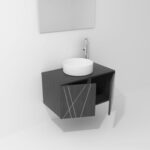 Pack Paimport avec vasque à poser et miroir LED