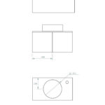 Pack Paimport avec vasque à poser et miroir LED