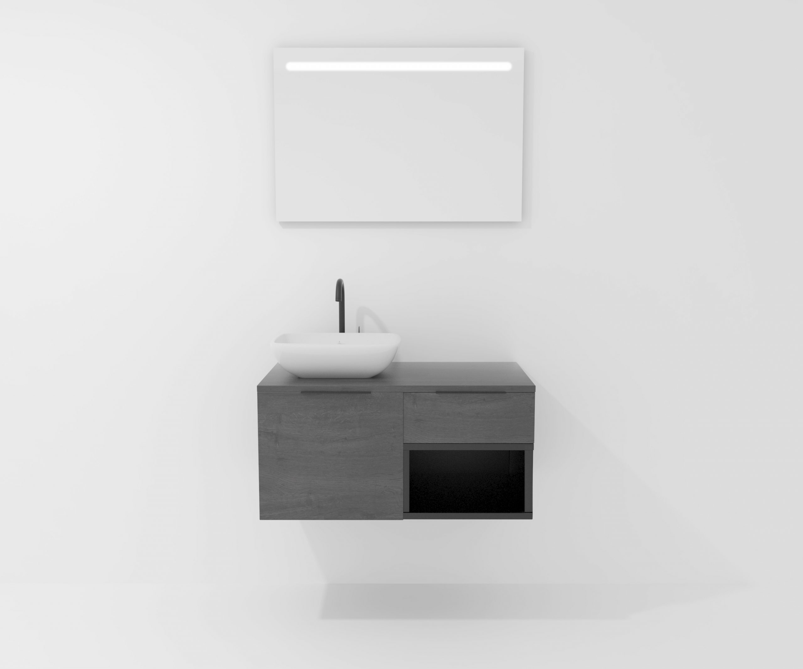 Pack BAISE + lavabo + espejo LED