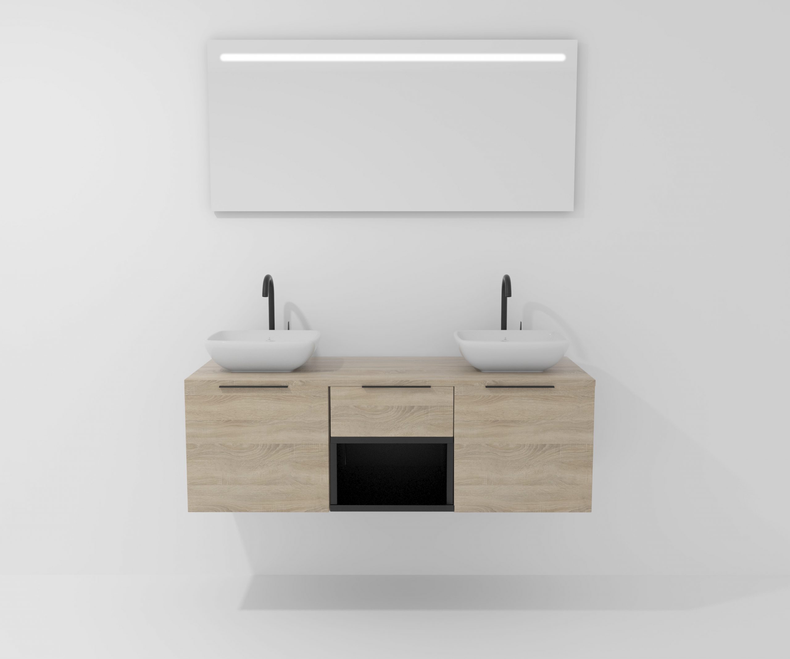 Pack BAISE + lavabo + espejo LED
