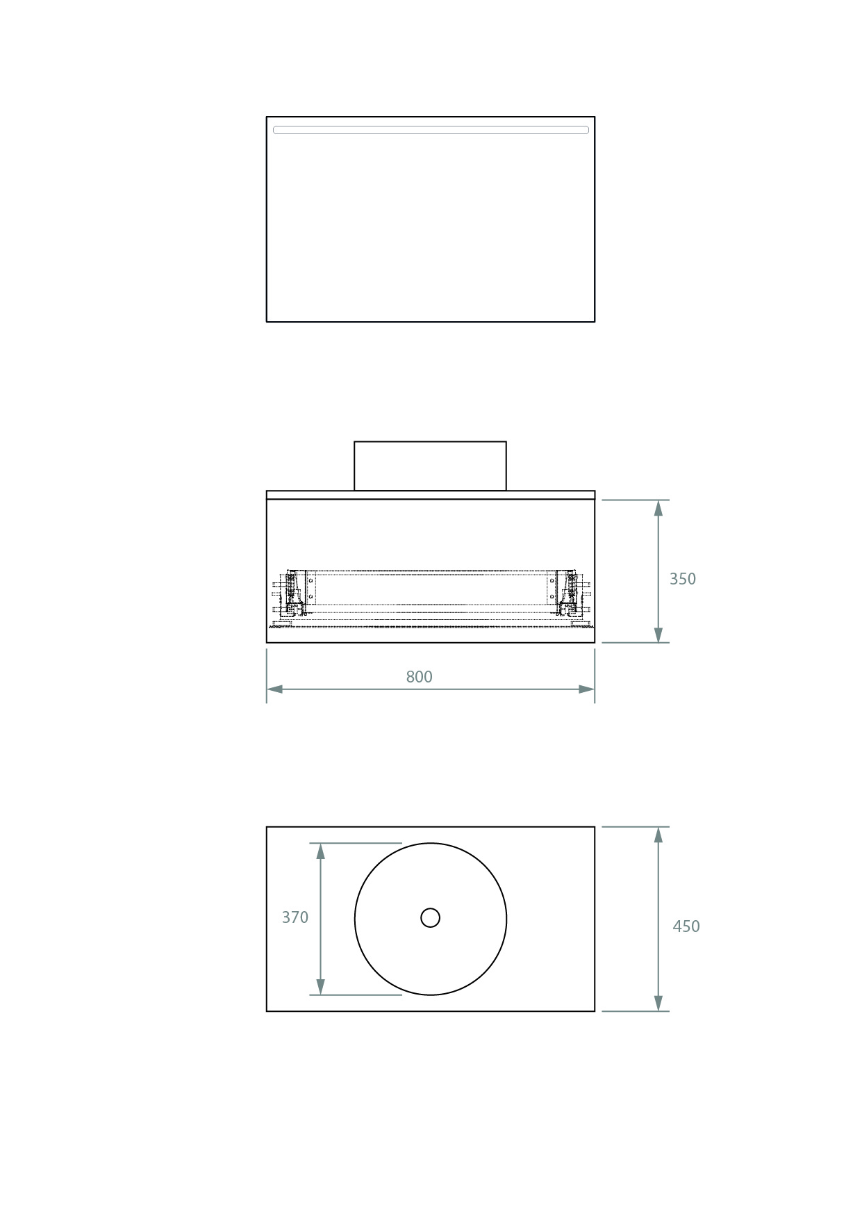 Pack Vologne + lavabo + espejo LED