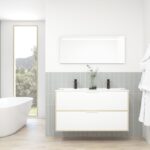 Pack STELLO : 2 placards + lavabo + miroir LED