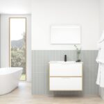 Pack STELLO : 2 placards + lavabo + miroir LED