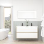 Pack STELLO : 2 placards + lavabo + miroir LED