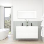 Pack STELLO : 2 placards + lavabo + miroir LED