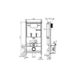 Structure des toilettes suspendues
