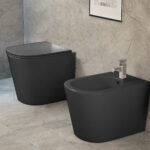 Toilettes compactes Oléron noir mat