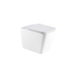 Toilettes compactes Sein, blanc brillant