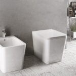 Toilettes suspendues Sein, blanc brillant