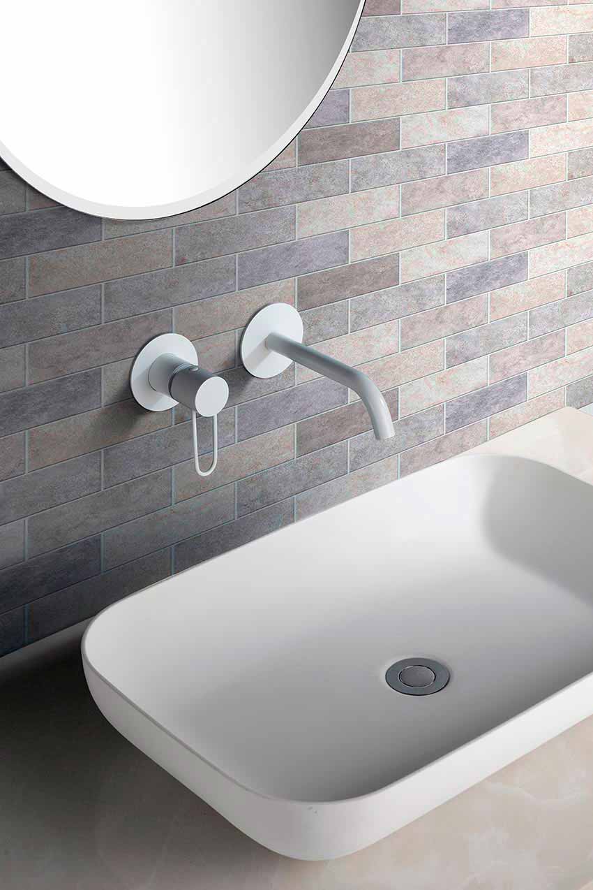 Robinet d’évier à encastrer IBIZA blanc mat