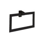 Anneau porte-serviettes KARA noir mat, 24 cm