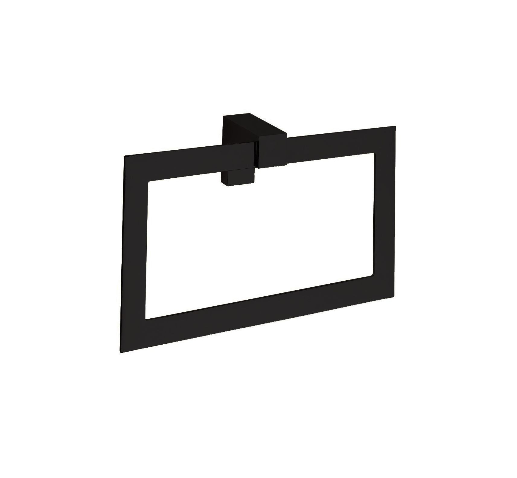Anneau porte-serviettes KARA noir mat, 24 cm